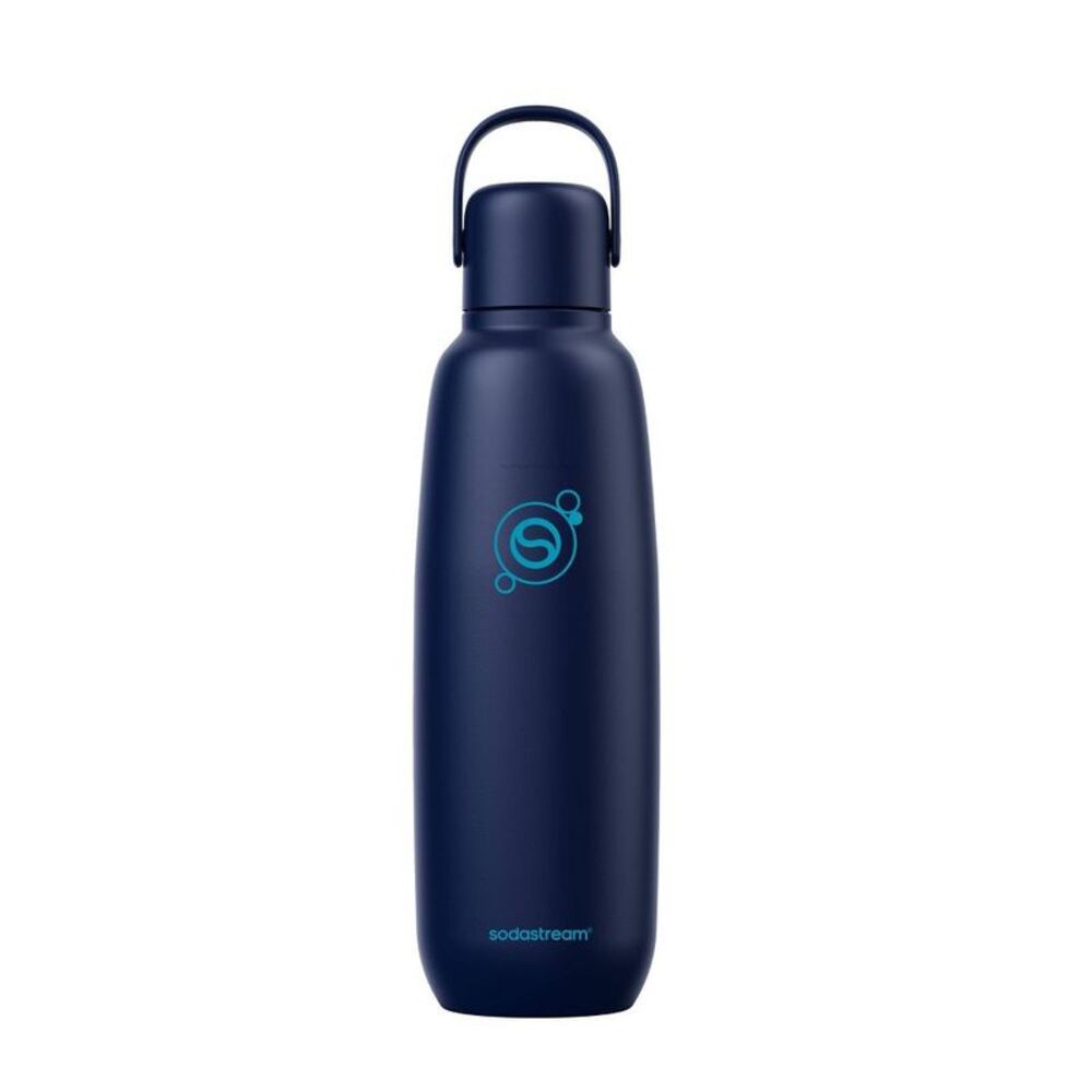 30.4 fl oz Fizz & Go Insulated Stainless Steel Carbonating Bottle Blueberry